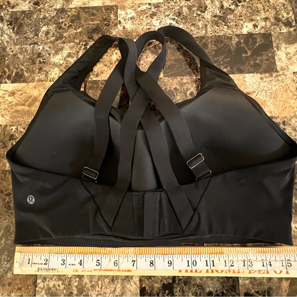 lululemon Energy bra high support black color size 40D Cross-Back Sports Bra NWT - Picture 5 of 12